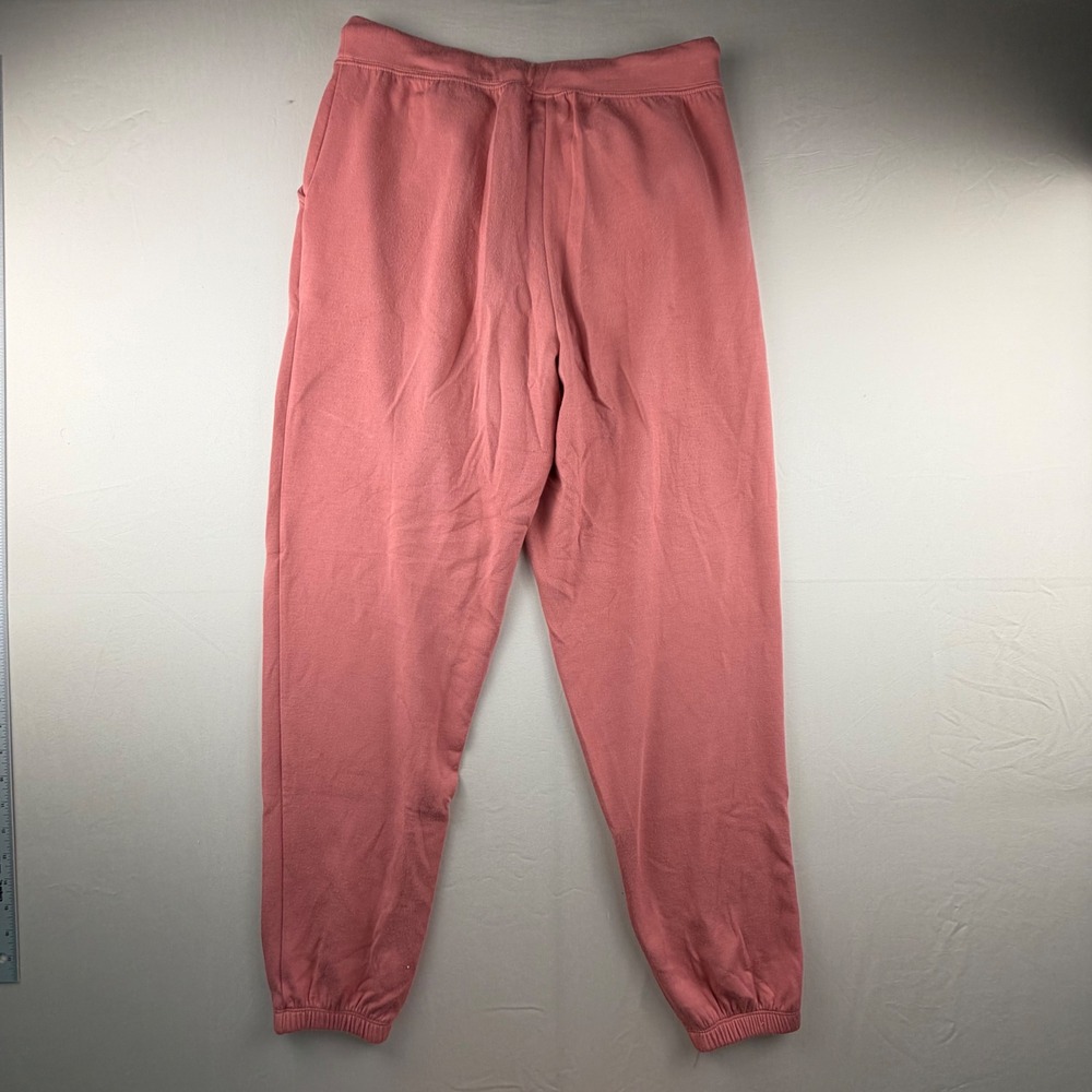 Softies Lounge Set Hoodie Jogger Women Medium Pink Solid Knit 2 Piece Loungewear - Picture 8 of 9